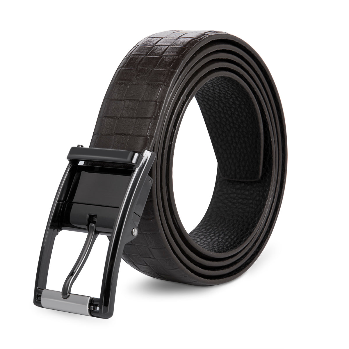 Black Reversible Japanese Pin Buckle Belt Black