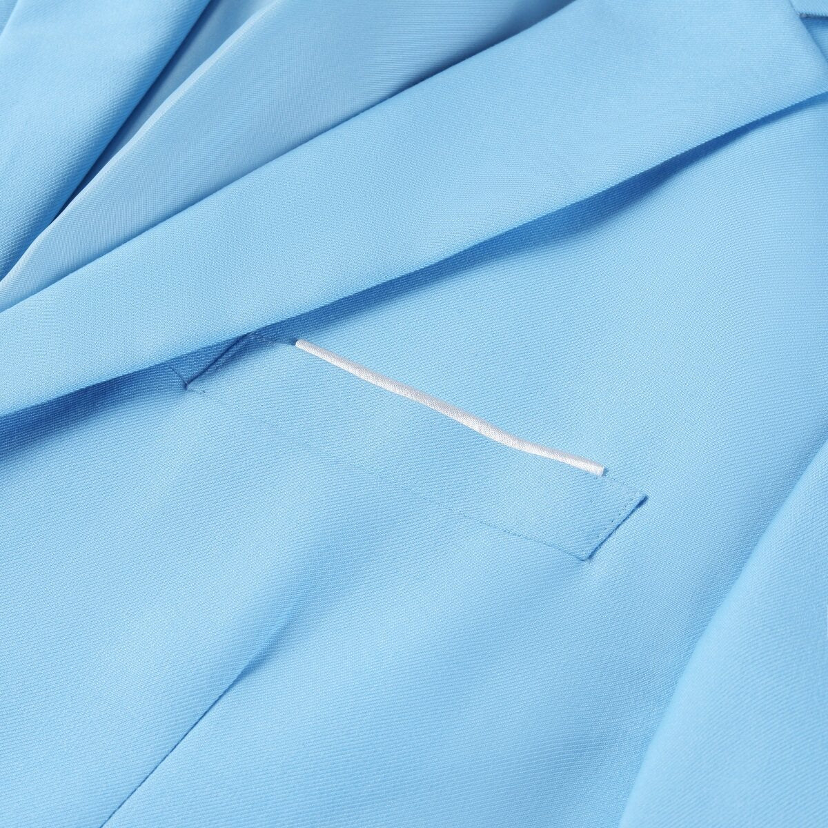 Mens 2-Piece Slim Fit Two Button Sky Blue Suit