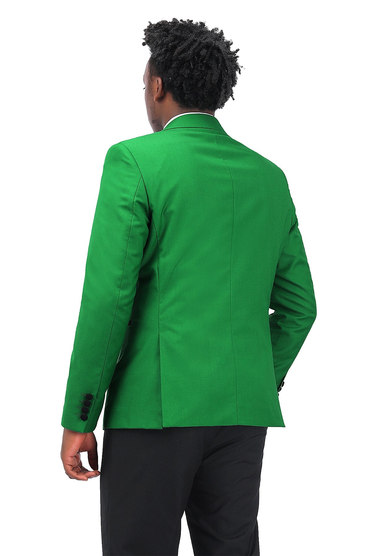 Green 3-Piece Slim Fit Tuxedo - One Button, Peaked Lapel
