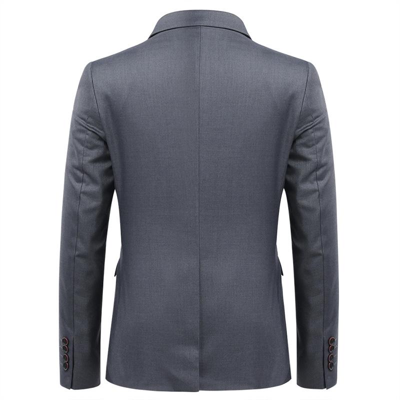 Mens 3-Piece Suit Slim Fit Two Button Nardo Grey Suit