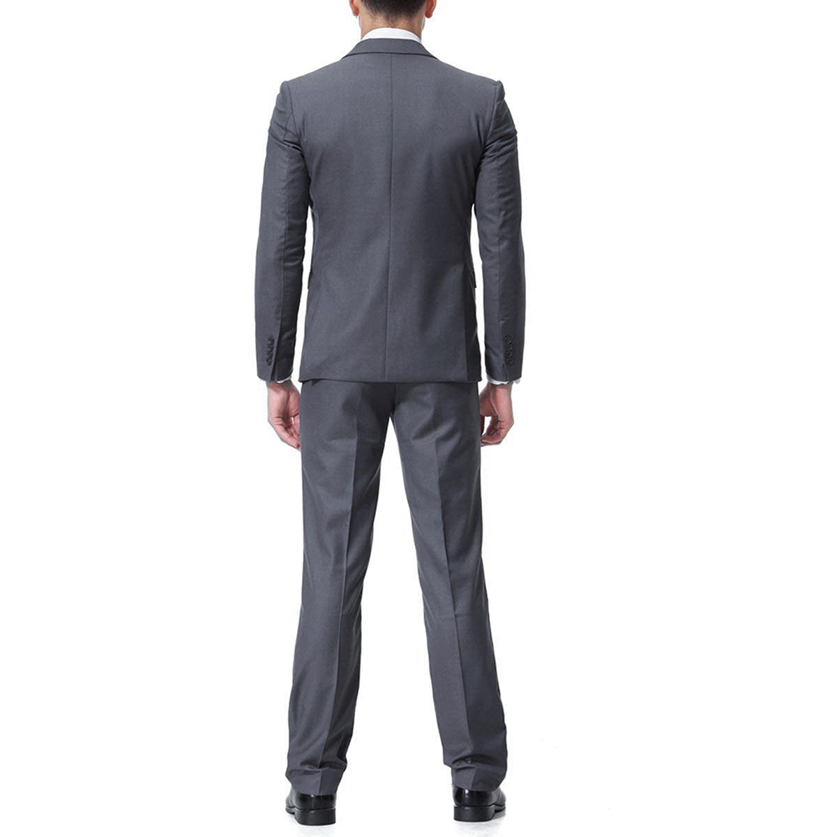 3-Piece DimGrey Notched Lapel Suit