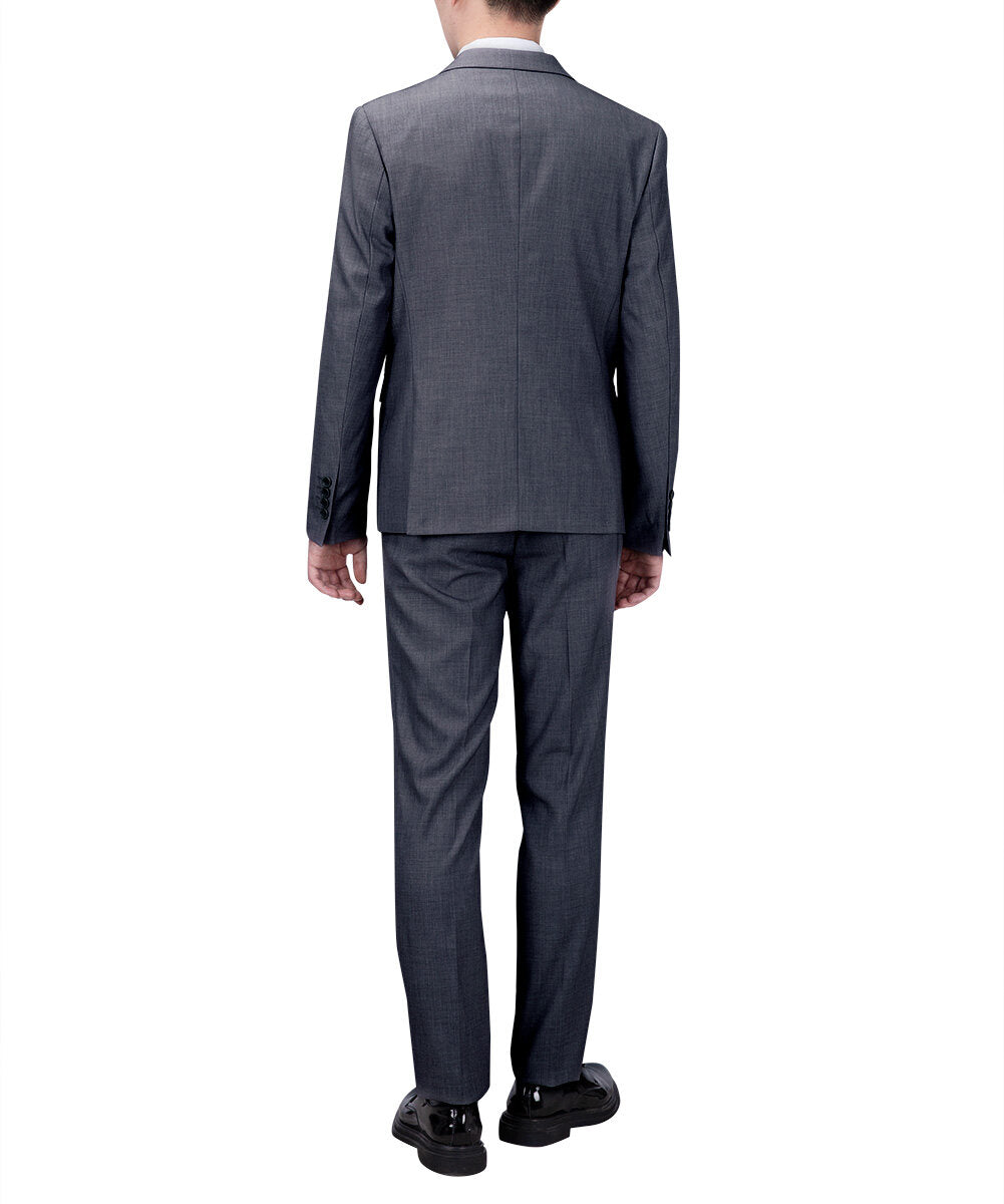 Elegant Dove Grey 3-Piece Suit - Classic One-Button Design