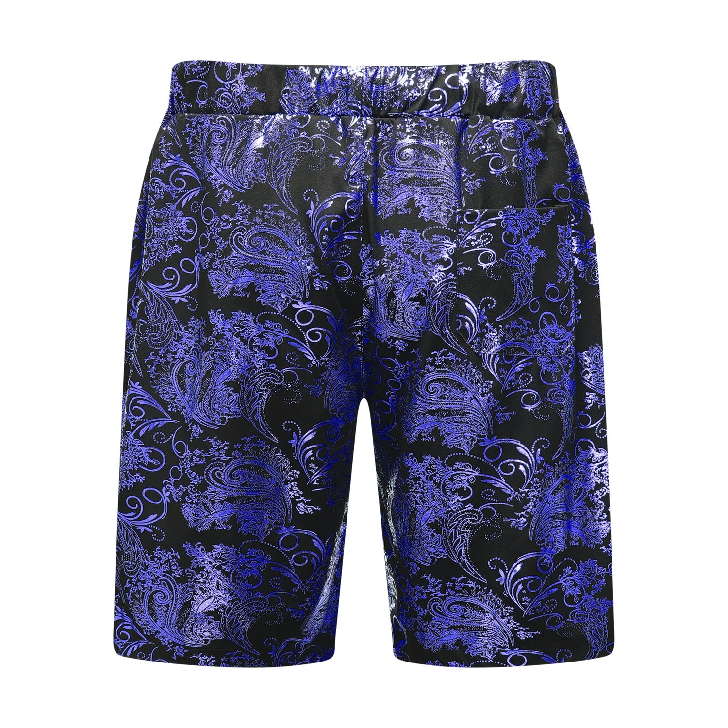 2-teiliger Sommeranzug im Hawaii-Print-Stil für Herren, Weiß