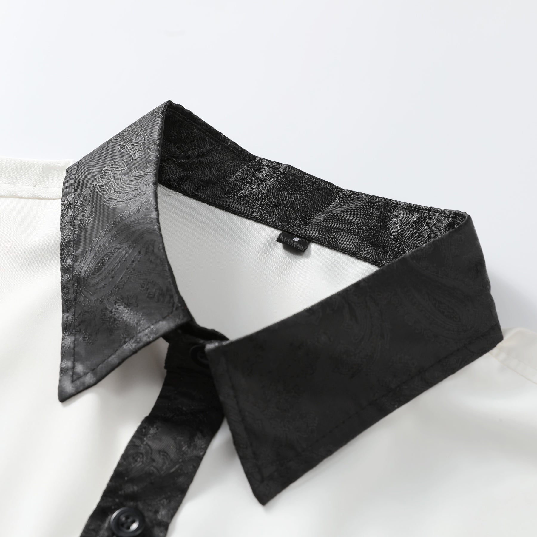 Slim Fit Hemd mit Umlegekragen Weiß