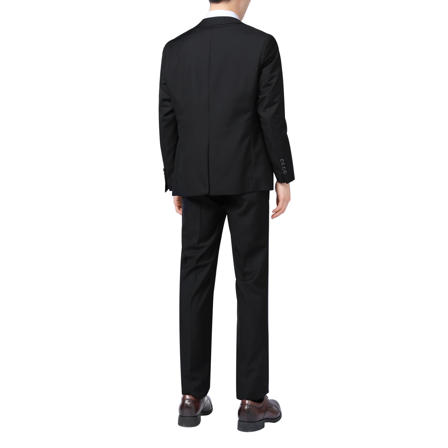 Two Piece Black Suit One Button Suit