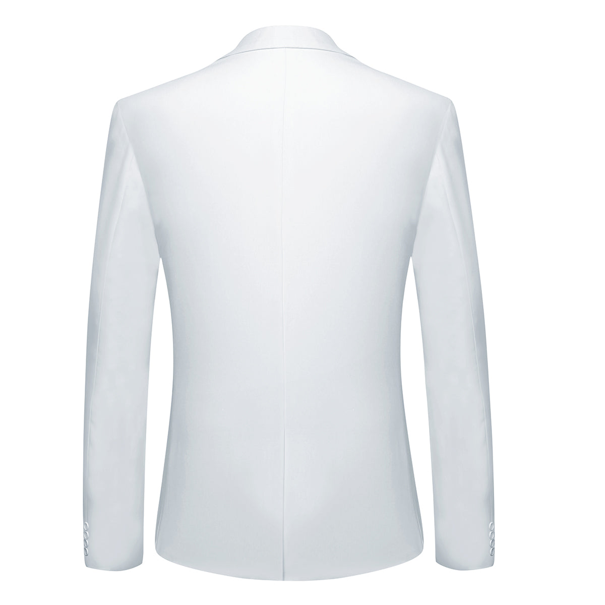 Two Piece White Suit One Button Suit