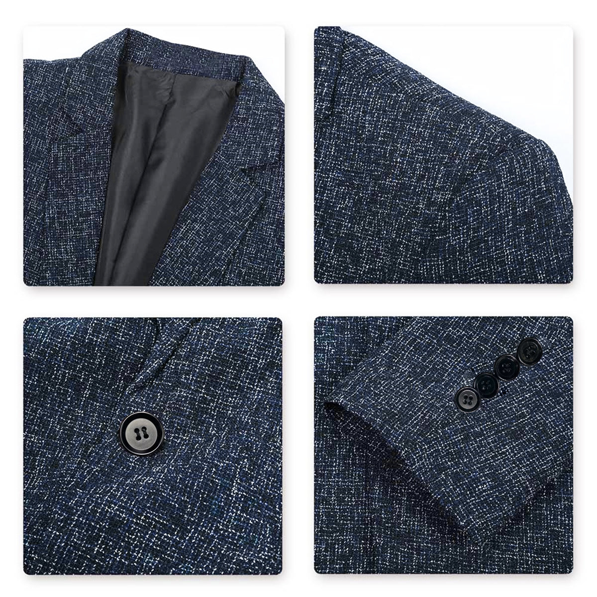 Einreihige Anzugjacke mit Revers für Herren in Grau