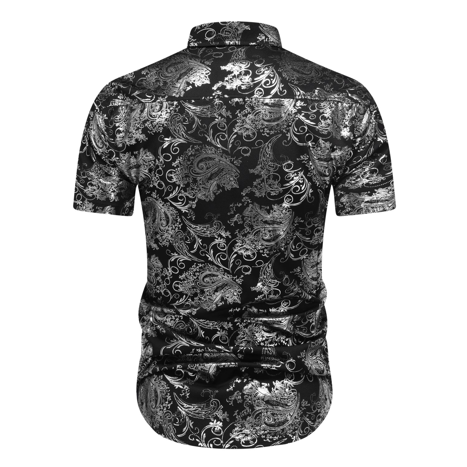 2-teiliger Sommeranzug im Hawaii-Print-Stil für Herren, Weiß