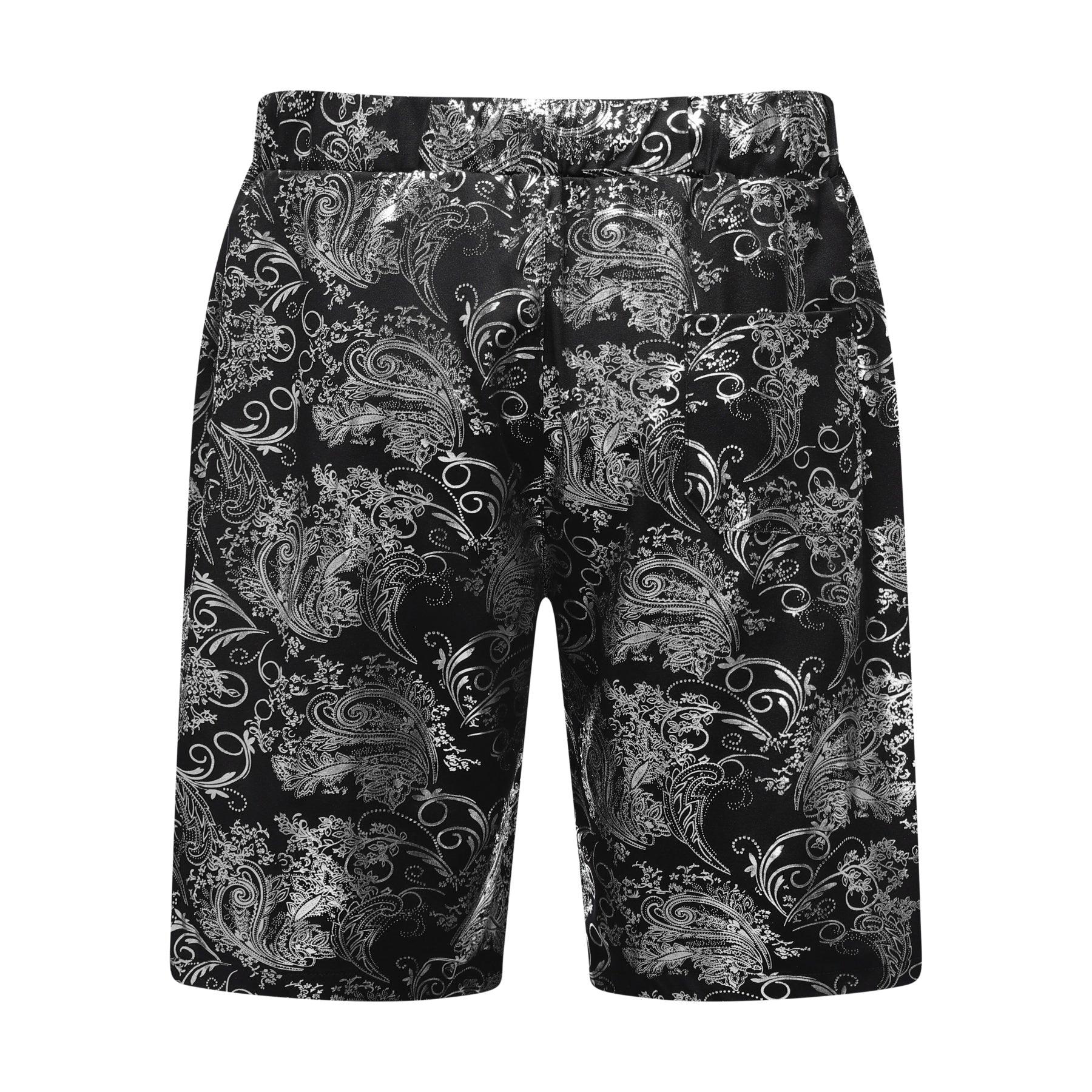 2-teiliger Sommeranzug im Hawaii-Print-Stil für Herren, Weiß
