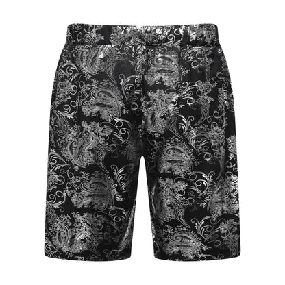 2-teiliger Sommeranzug im Hawaii-Print-Stil für Herren, Weiß