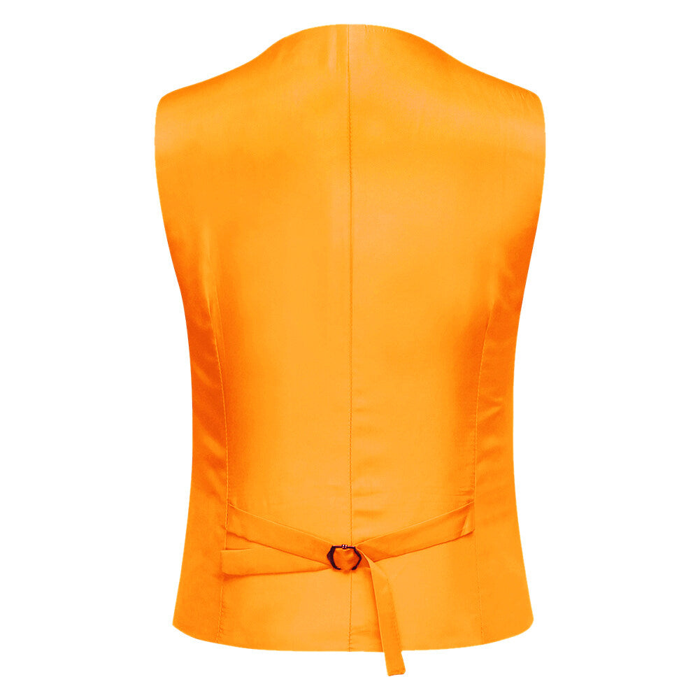 Orange 3-Piece Slim Fit Suit