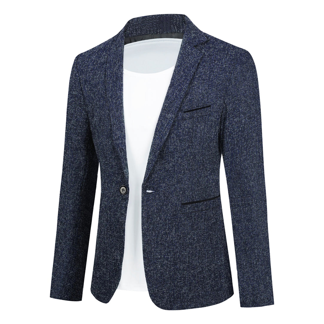 Einreihige Anzugjacke mit Revers für Herren in Grau