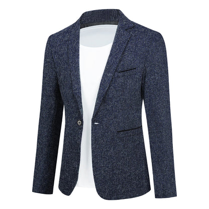 Einreihige Anzugjacke mit Revers für Herren in Grau