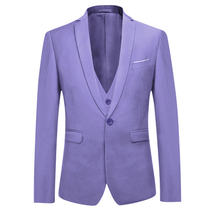 Violet 3-Piece Slim Fit Classic Suit