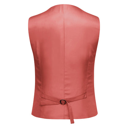 Rose Red 3-Piece Slim Fit Classic Suit