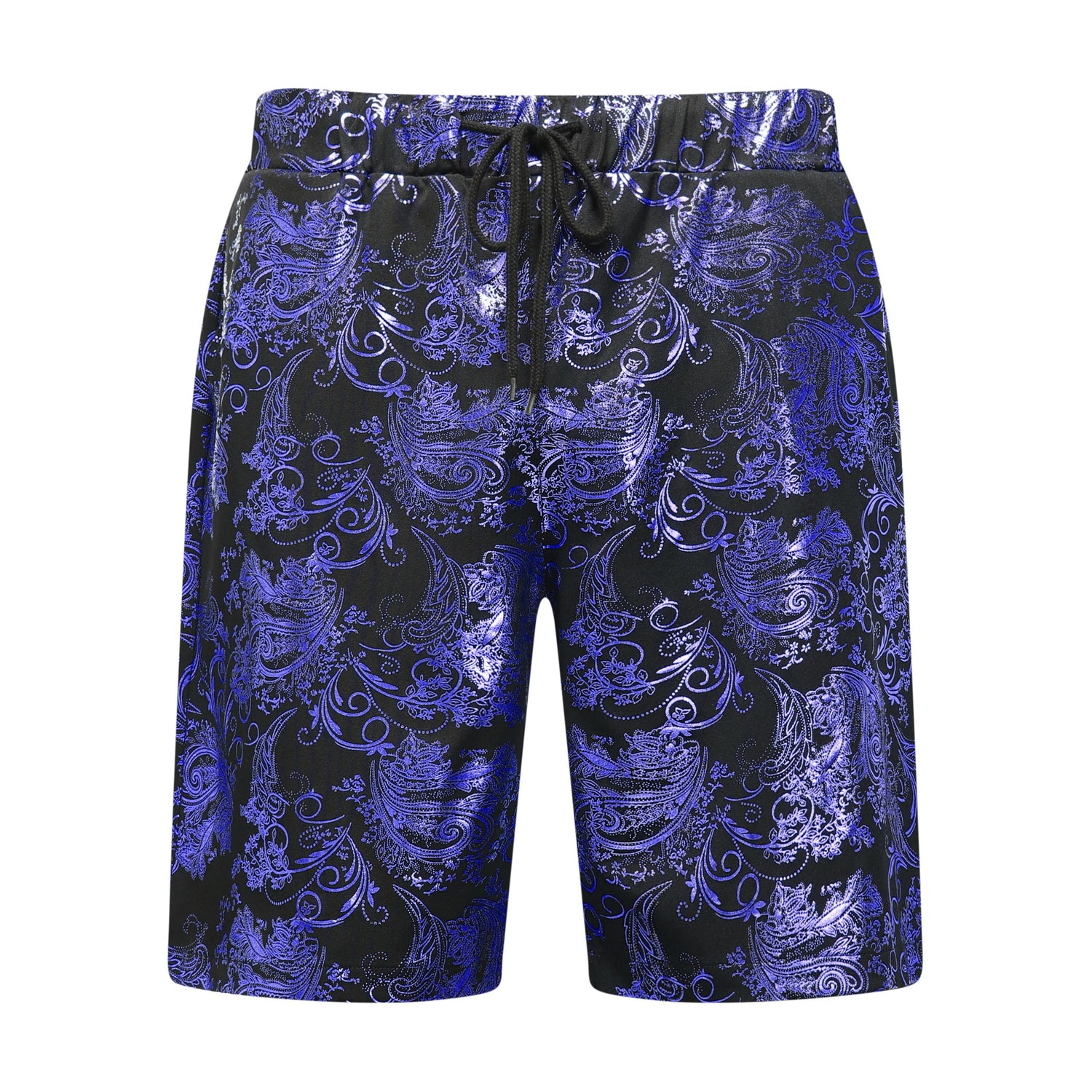 2-teiliger Sommeranzug im Hawaii-Print-Stil für Herren, Weiß