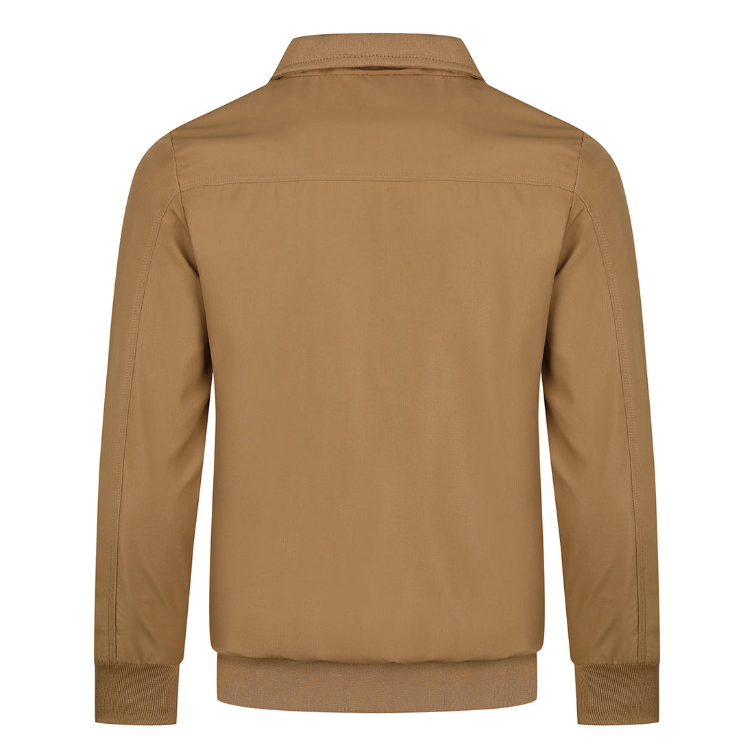 Mens Solid Stand Collar Jacket khaki