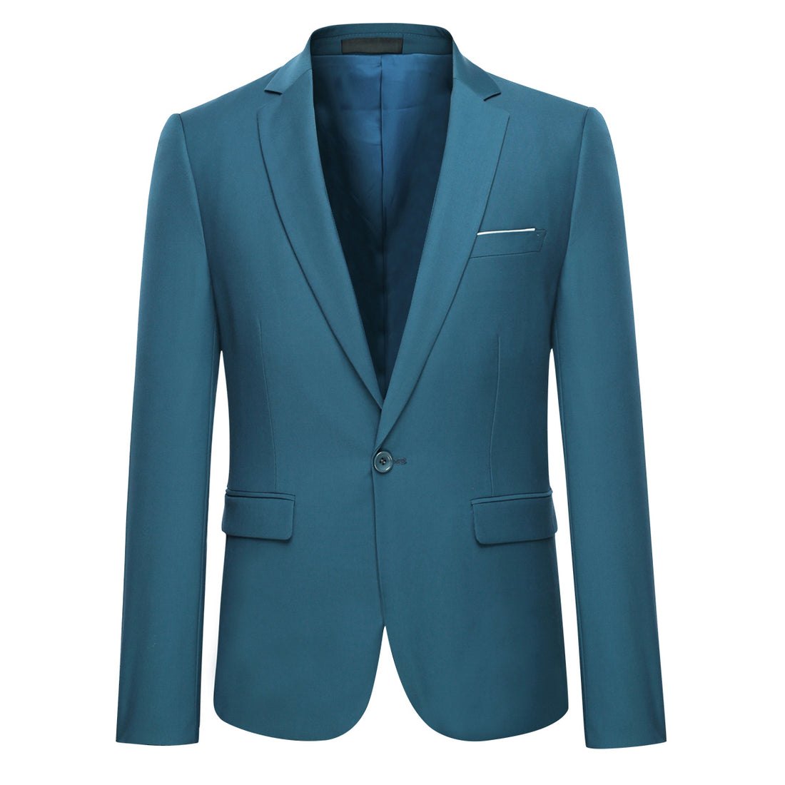 Ozeanblauer Slim Fit Business Casual Blazer 