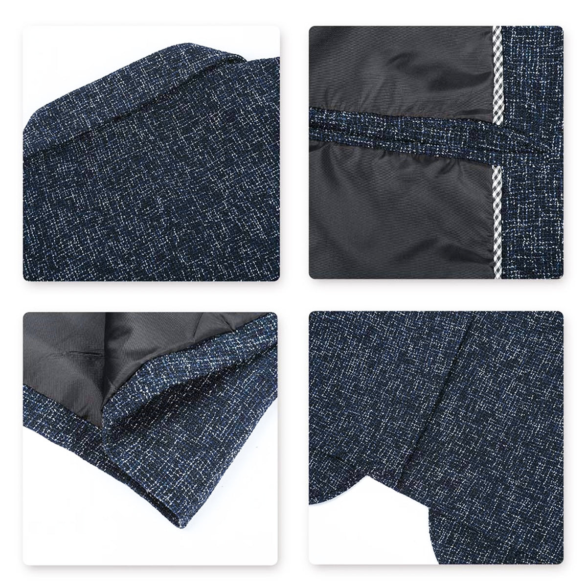 Einreihige Anzugjacke mit Revers für Herren in Grau