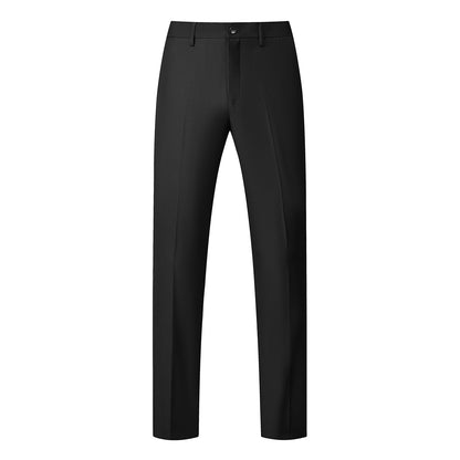 Herren Premium 3-teiliger Anzug Einknopf Schwarz