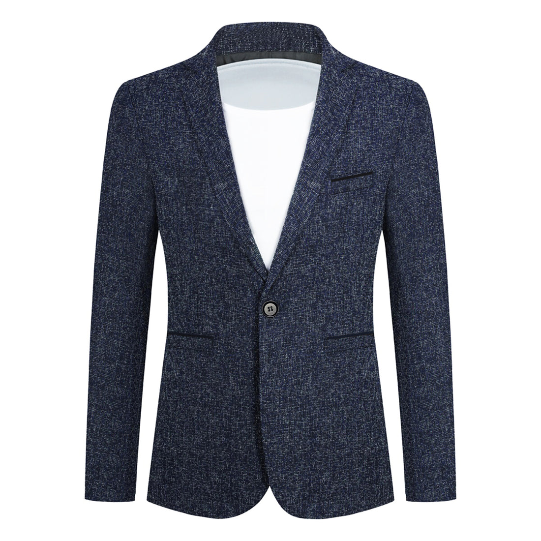 Einreihige Anzugjacke mit Revers für Herren in Grau