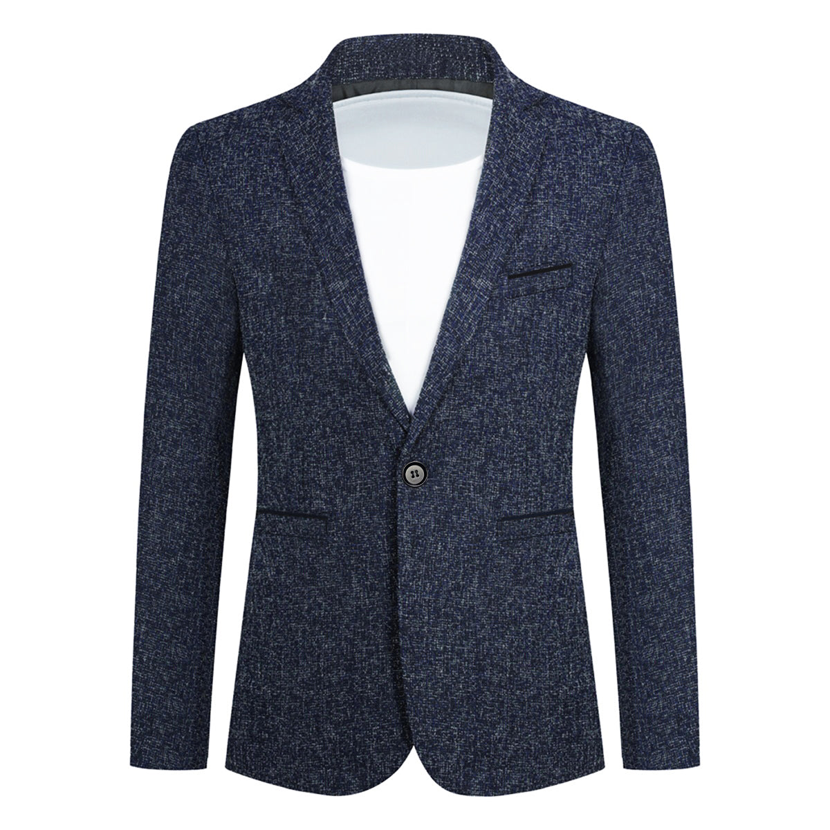 Einreihige Anzugjacke mit Revers für Herren in Grau