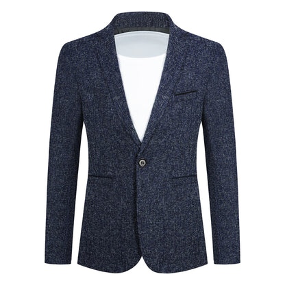 Einreihige Anzugjacke mit Revers für Herren in Grau