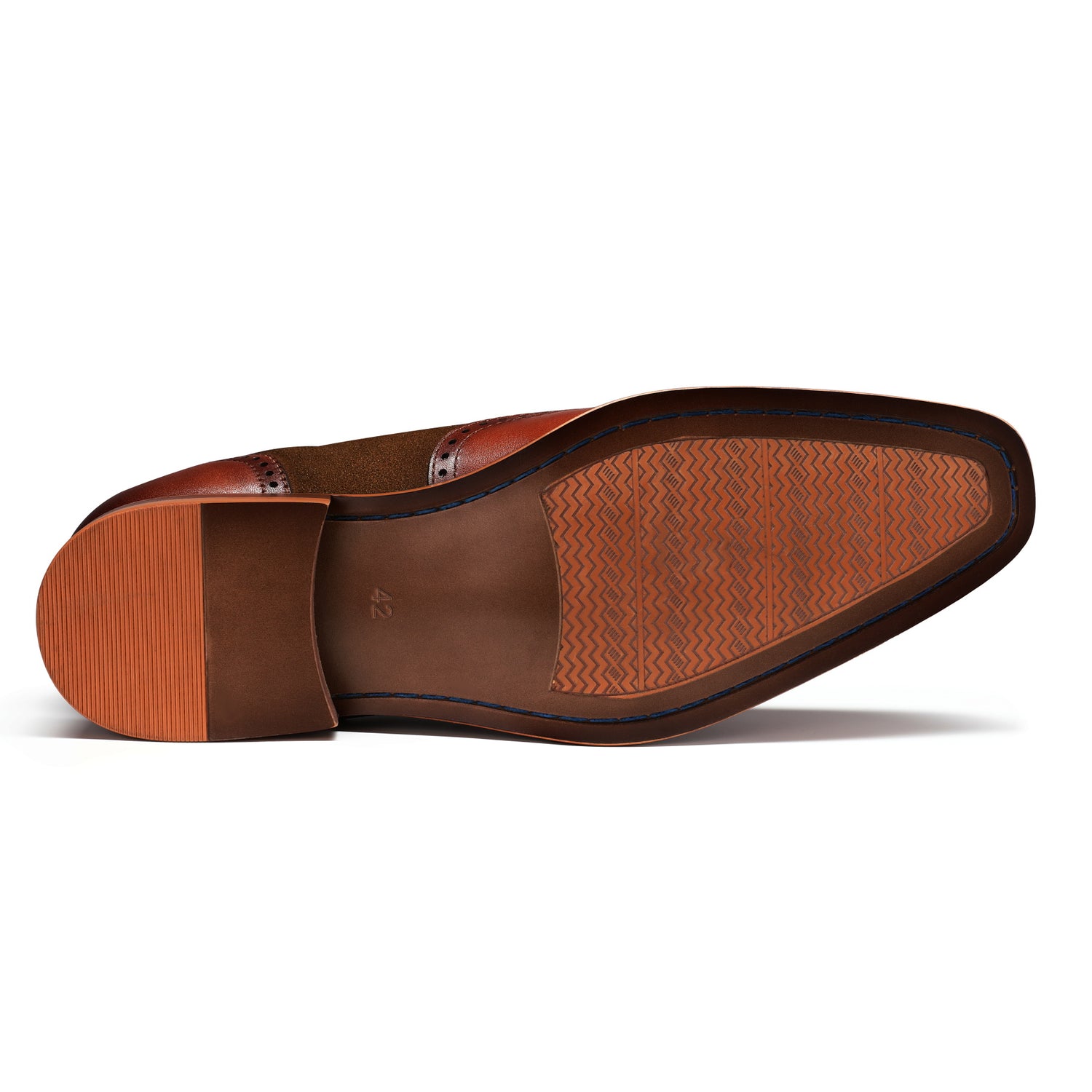 Herrenschuhe mit spitzer Spitze, britischer Business-Brogue, geschnitztes Leder, Schwarz