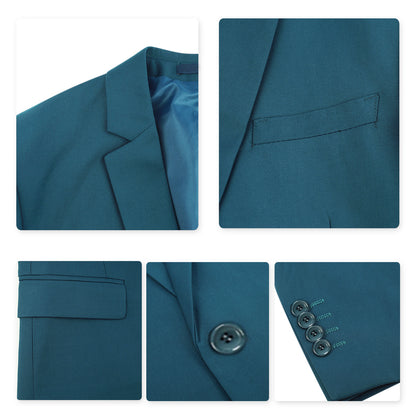 Ozeanblauer Slim Fit Business Casual Blazer 