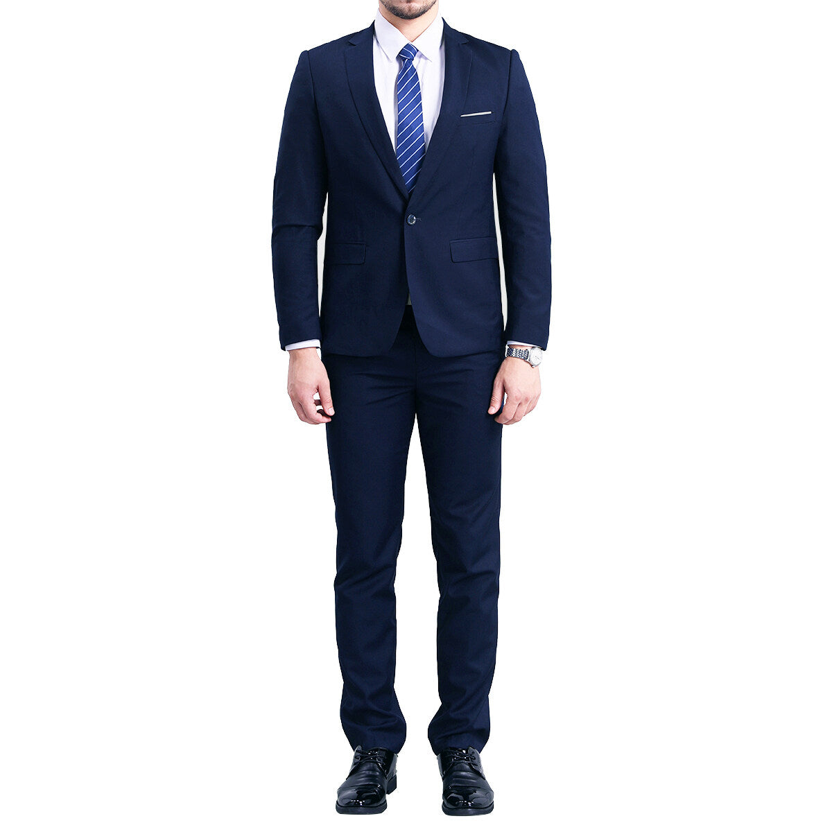 Navy 2-Piece Slim Fit Suit