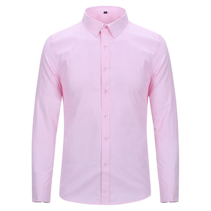 Slim Fit Turn-Down Collar Shirt Pink