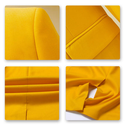 Yellow Stylish Blazer One Button Casual Blazer
