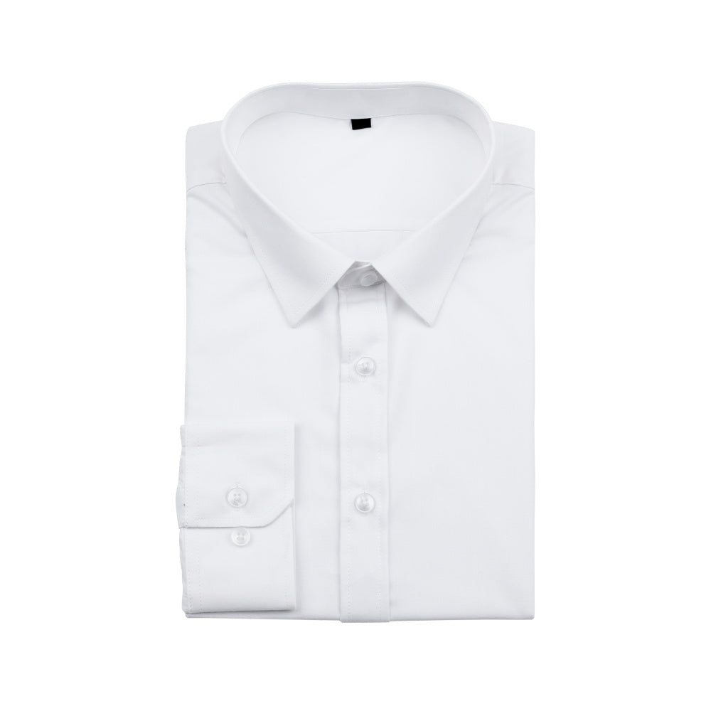 Slim Fit Hemd mit Umlegekragen Weiß