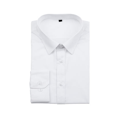 Slim Fit Hemd mit Umlegekragen Weiß
