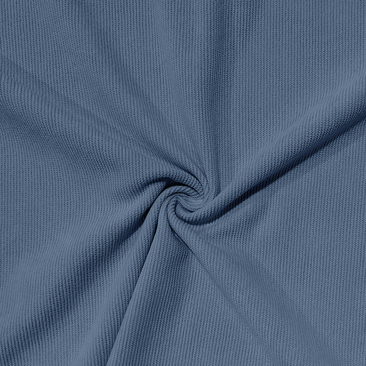 Herren Polo Cord Kurzarm Sommer T-Shirt Denim Blau