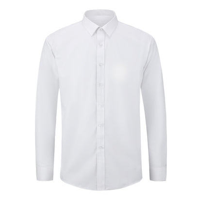 Slim Fit Hemd mit Umlegekragen Weiß