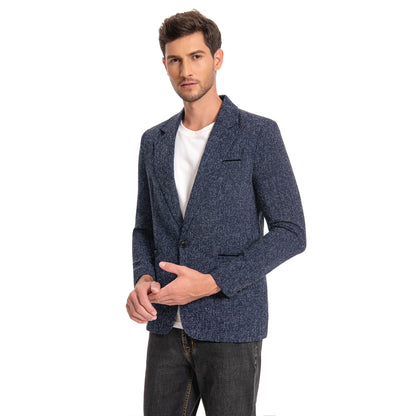 Einreihige Anzugjacke mit Revers für Herren in Grau