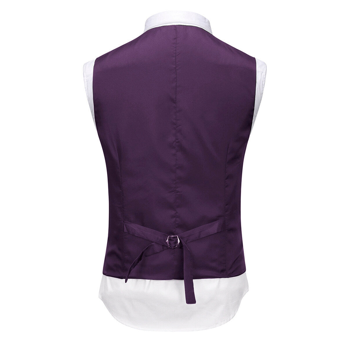 3-Piece Notched Lapel Suit Purple