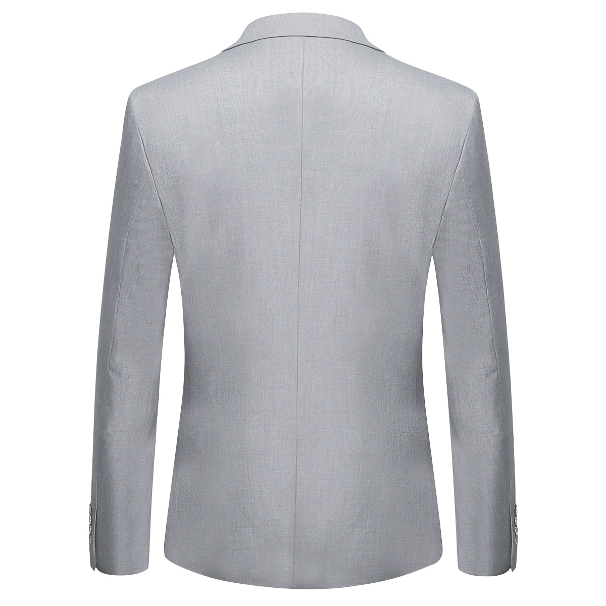 Mens 2-Piece Slim Fit Two Button Light Grey Suit