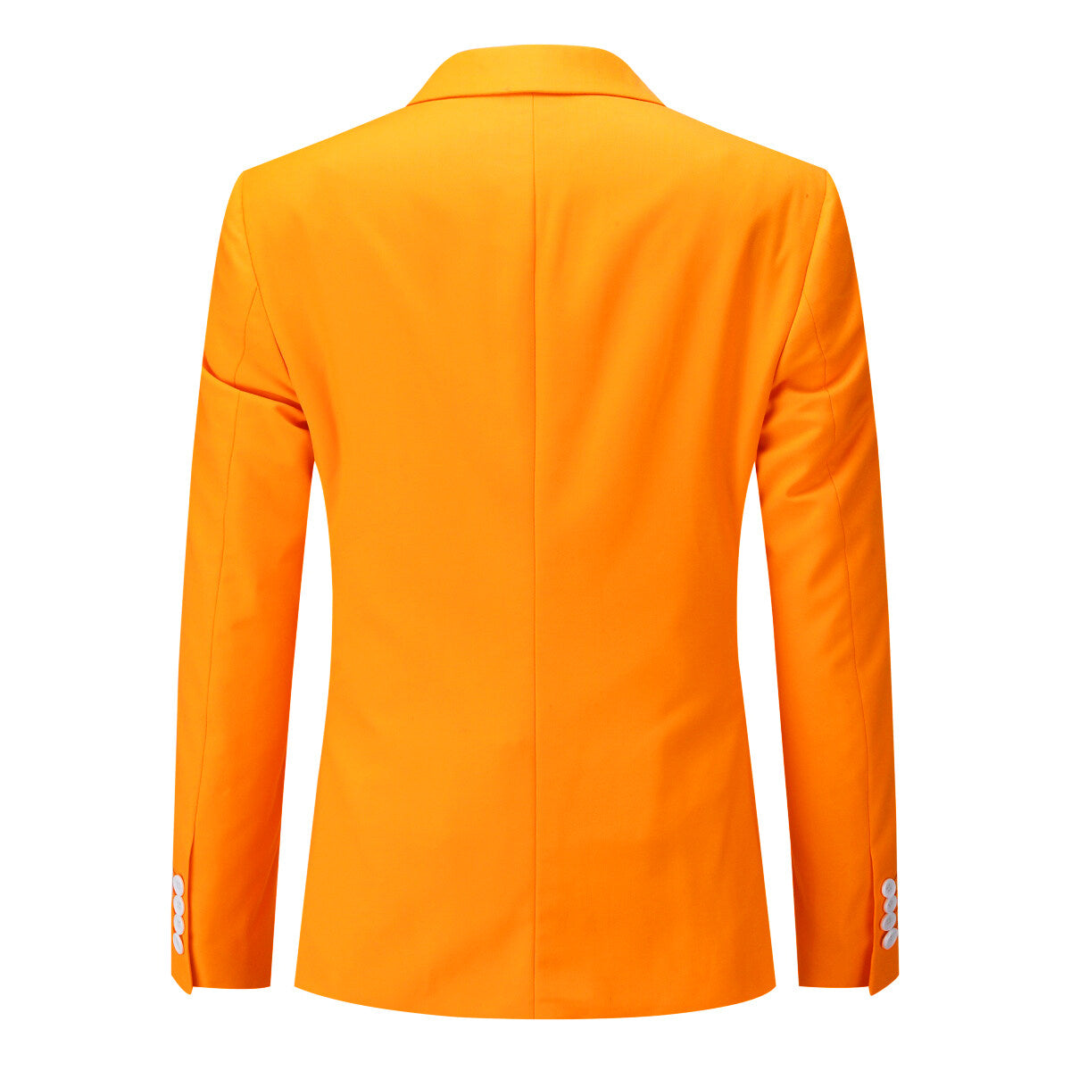 Orange 3-Piece Slim Fit Suit