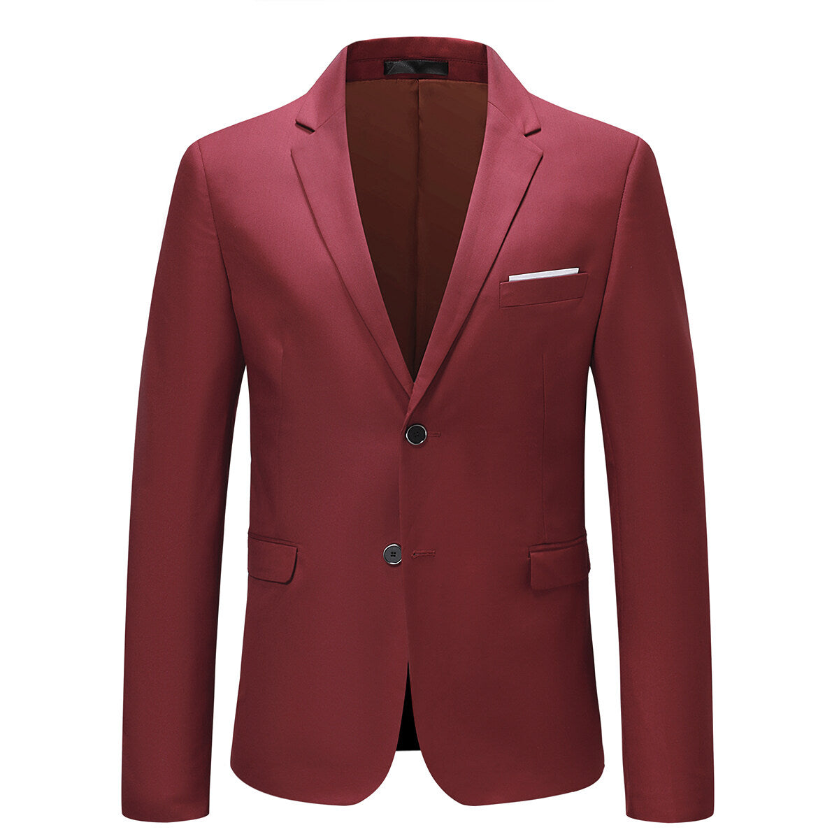 Classic Maroon Blazer Two Buttons Blazer