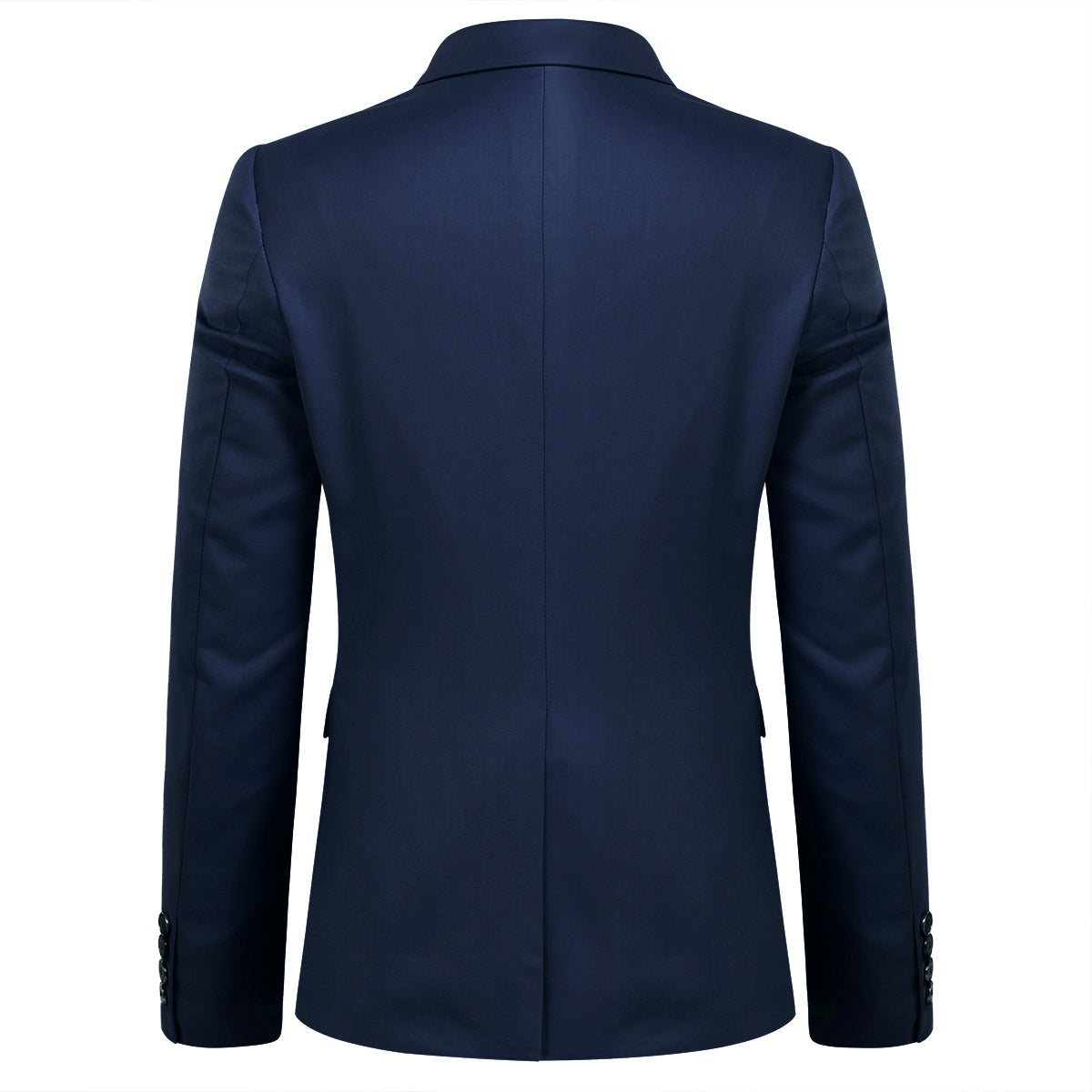 Slim Fit Peaked Lapel Navy Suit