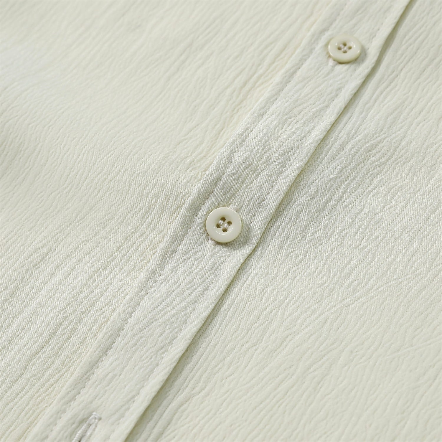 Herren Kurzarm Sommerhemd Regular Fit Leinenhemd Business Beige