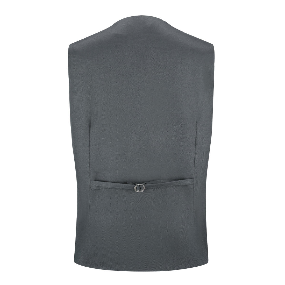 Slim Fit Solid Color Dark Grey Fashion Vest