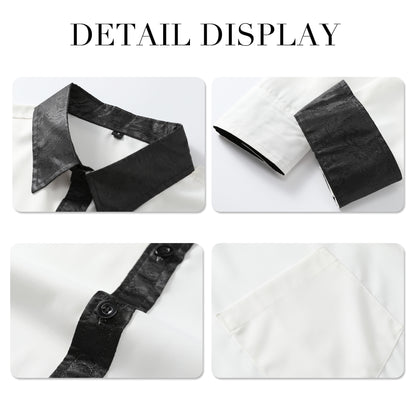 Slim Fit Hemd mit Umlegekragen Weiß