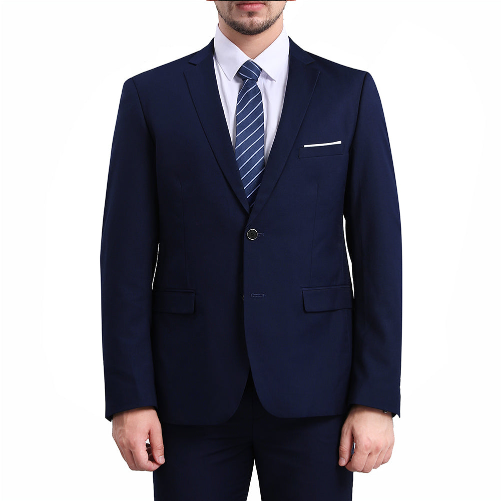 Klassischer blauer Blazer mit zwei Knöpfen