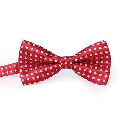 Polka Dot Print Bow Tie 4 Colors