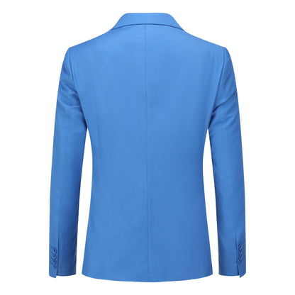 Light Blue Stylish Blazer One Button Casual Blazer