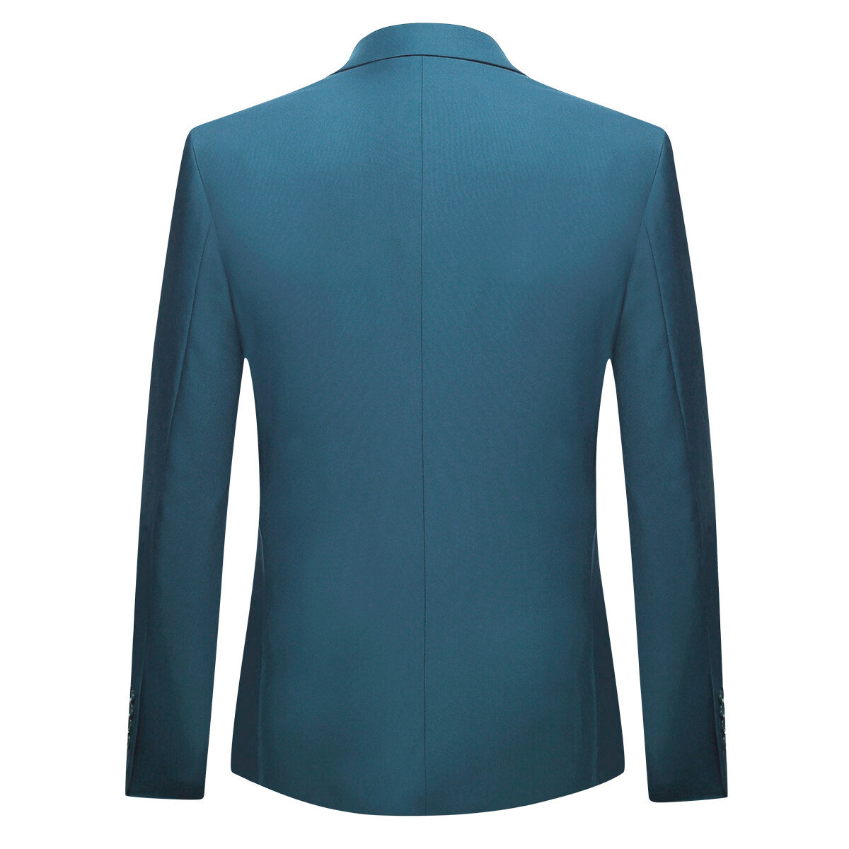 2-Piece Slim Fit Simple Designed Sea Blue Suit