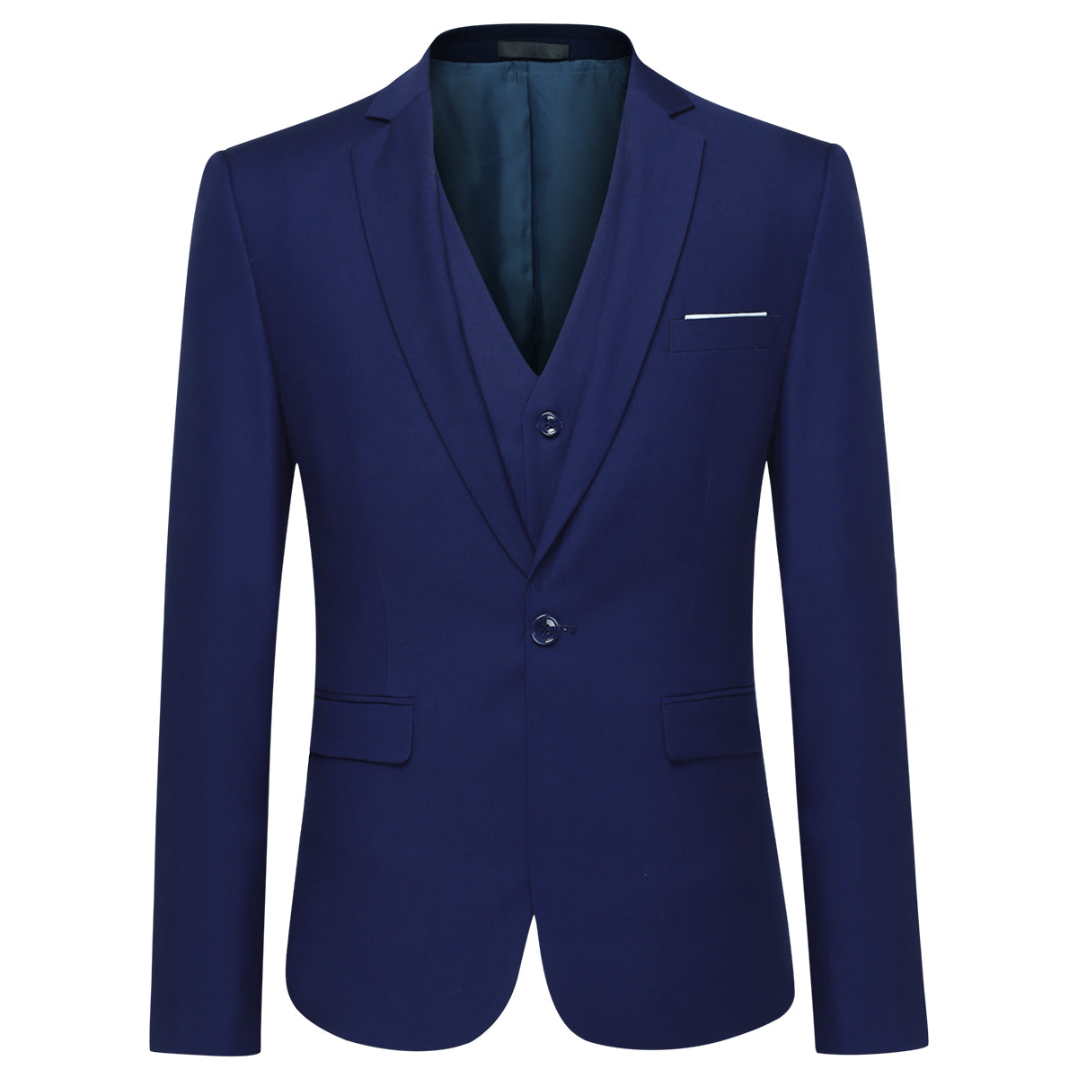 Riviera Blue Slim Fit 3-Piece Suit